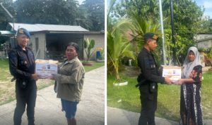 Berbagi Dengan Sesama, Batalyon A Brimob Kaltim Rutin Laksanakan Jumat Berkah